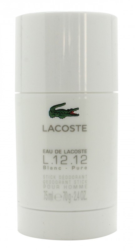  LACOSTE EAU DE LACOSTE L.12.12 BLANC DEOSTICK - MEN'S FOR HIM. NEW
