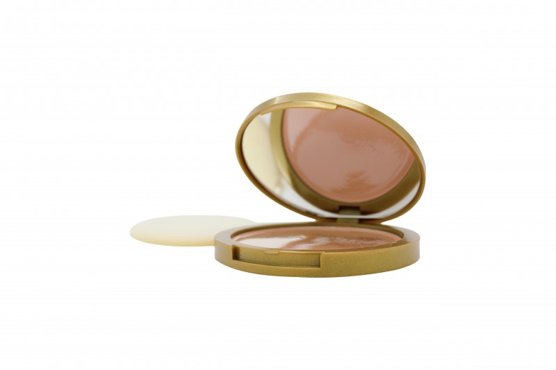 MAYFAIR FEATHER FINISH COMPACT WITH MIRROR - WOMEN'S FOR HER. NEW. FREE SHIPPING - Picture 2 of 5