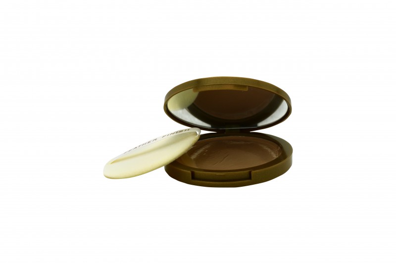 MAYFAIR FEATHER FINISH COMPACT WITH MIRROR - WOMEN'S FOR HER. NEW. FREE SHIPPING - Picture 5 of 5