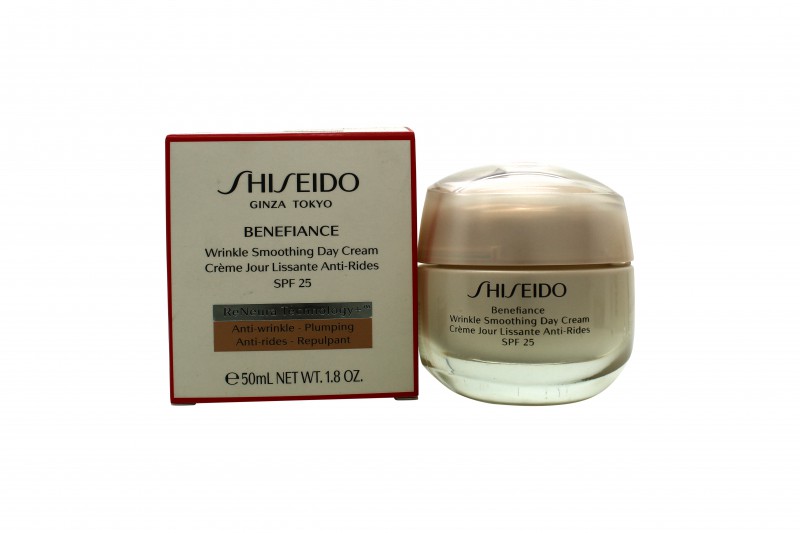 SHISEIDO BENEFIANCE WRINKLE SMOOTHING DAY CREAM - WOMEN'S FOR HER. NEW
