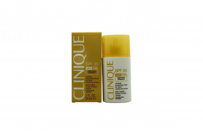 CLINIQUE MINERAL SUNSCREEN FLUID FOR FACE - WOMEN'S FOR HER. NEW. FREE SHIPPING