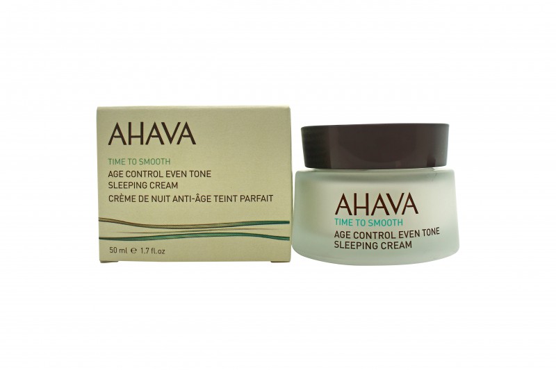 AHAVA TIME TO SMOOTH AGE CONTROL EVEN TONE SLEEPING CREAM. NEW. FREE SHIPPING