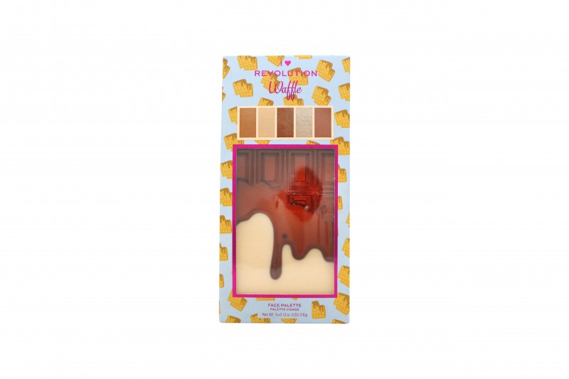 MAKEUP REVOLUTION I HEART REVOLUTION WAFFLE CHOCOLATE FACE PALETTE. NEW