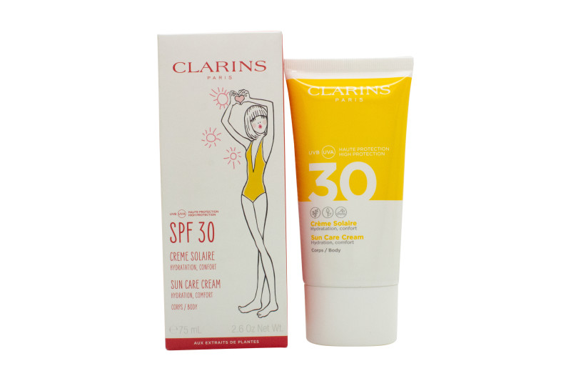CLARINS SUN CARE BODY CREAM SPF30. NEW. FREE SHIPPING