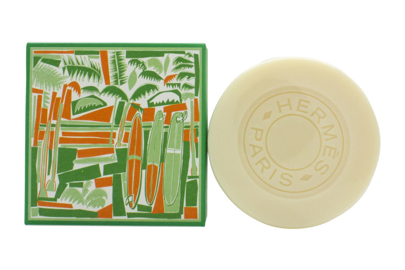 HERMÈS EAU DE BASILIC POURPRE SEA SUFT FUN SOAP BAR. NEW. FREE SHIPPING