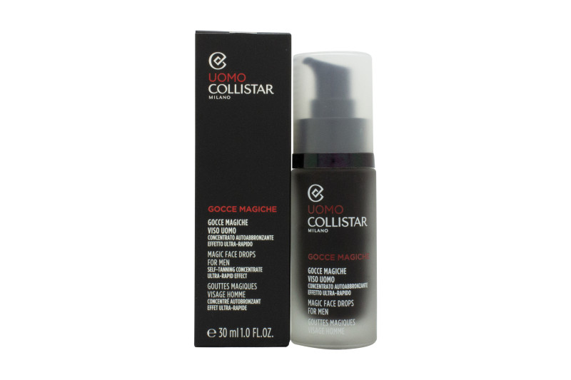COLLISTAR MAGIC SELF TANNING FACE DROPS FOR MEN - MEN'S FOR HIM. NEW