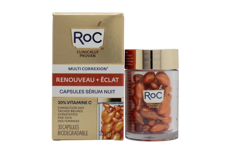 ROC MULTI CORREXION REVIVE & GLOW VITAMIN C NIGHT SERUM. NEW. FREE SHIPPING