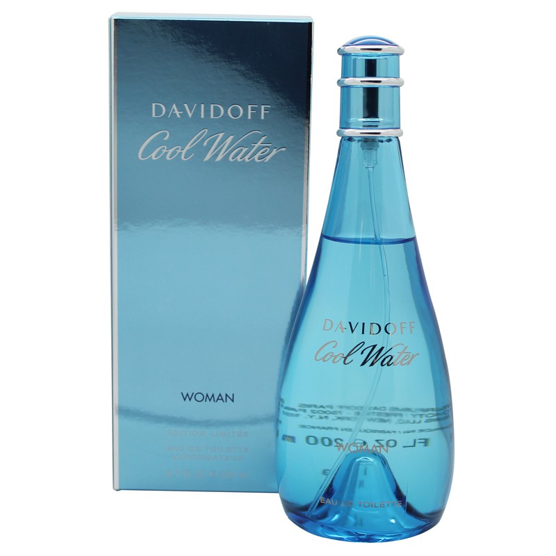DAVIDOFF COOL WATER WOMAN EAU DE TOILETTE EDT - WOMEN'S FOR HER. NEW
