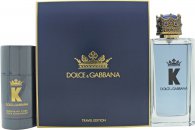 Dolce & Gabbana K Gift Set 100ml EDT + 75g Deodorant Stick