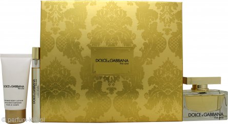 dolce & gabbana the one woda perfumowana 75 ml   zestaw 