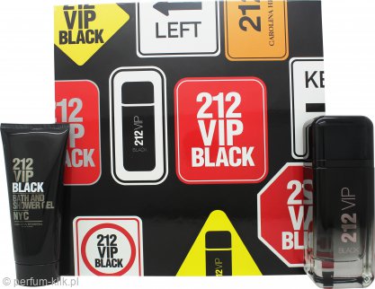 carolina herrera 212 vip black woda perfumowana 100 ml   zestaw 