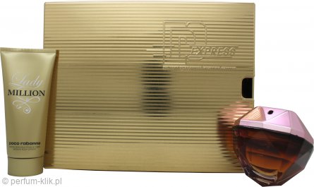 paco rabanne lady million empire woda perfumowana 80 ml   zestaw 