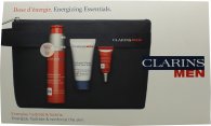 Click to view product details and reviews for Clarins men gift set 50ml energizing gel 3ml energizing eye gel 30ml active face wash bag.