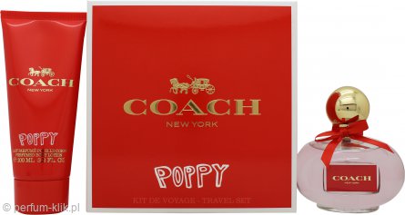 coach poppy woda perfumowana 100 ml   zestaw 