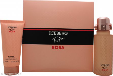 iceberg twice rosa woda toaletowa 125 ml   zestaw 