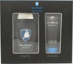 Lamborghini Acqua Gift Set 75ml EDT + 100ml Aftershave Balm