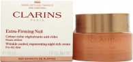 Clarins extra firming wrinkle control night rich cream 50ml dry skin