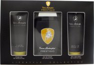 Lamborghini Prestigio Gift Set 125ml EDT Spray + 100ml Shower Gel + 100ml Aftershave Balm