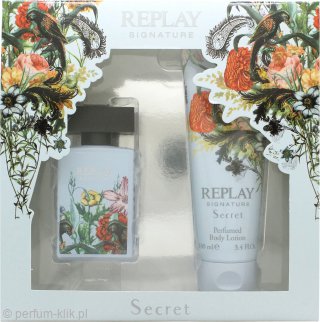 replay signature secret woda toaletowa 30 ml   zestaw 