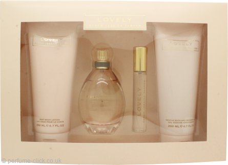 Sarah Jessica Parker Lovely Gift Set 100ml EDP 200ml Shower Gel 200ml Body Lotion 15ml EDP