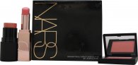 NARS Orgasm Triple Threat Cheek & Lip Gift Set 3g Lip Balm + 2.5g Blush + 4g Powder Cream