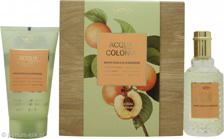 4711 white peach & coriander woda kolońska 50 ml   zestaw 