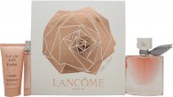 Click to view product details and reviews for Lancome la vie est belle gift set 50ml edp 10ml edp 50ml body lotion.