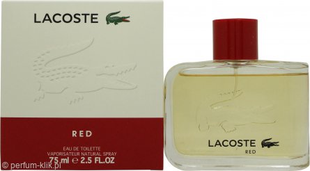 lacoste lacoste red woda toaletowa 75 ml    