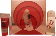 Carolina Herrera 212 Heroes Forever Young Gift Set 80ml EDP + 100ml Body Lotion + 10ml EDP