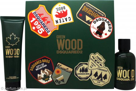dsquared² green wood woda toaletowa 100 ml   zestaw 