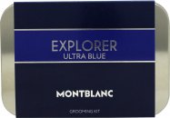Mont Blanc Explorer Ultra Blue Presentset 7.5ml EDP Sprej + 30ml Ansiktskräm + 30ml Rengöringsgel