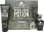 Click to view product details and reviews for Police potion for him gift set 30ml edp 100ml shower gel.