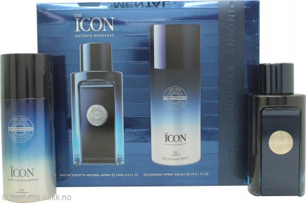 Antonio Banderas The Icon Gavesett 100ml EDT + 150ml Deodorant Spray