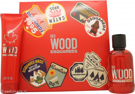 dsquared² red wood woda toaletowa 100 ml   zestaw 