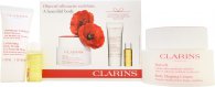 Click to view product details and reviews for Clarins masvelt gift set 200ml body shaping cream 30ml body scrub 10ml body oil.