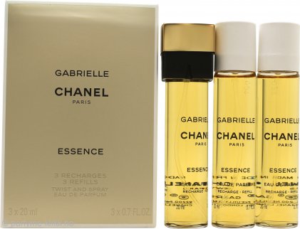 Chanel Gabrielle Essence Twist And Spray Gavesett 3 x 20ml EDP Påfyll