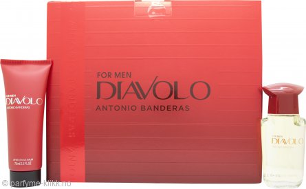 Antonio Banderas Diavolo For Men Gift Set 50ml EDT + 75ml Aftershave Balm