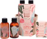 Click to view product details and reviews for The kind edit co kind pamper plant pot gift set 100ml body wash 100ml body lotion 50g bath crystals wooden plant pot.