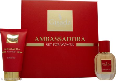 gisada ambassadora woda perfumowana 50 ml   zestaw 