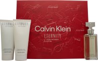 Calvin klein eternity gift set 50ml edp 100ml shower gel 100ml body lotion