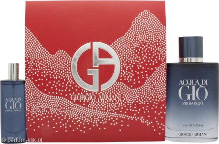 giorgio armani acqua di gio profondo woda perfumowana 100 ml   zestaw 