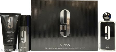 afnan perfumes 9pm woda perfumowana 100 ml   zestaw 