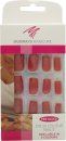 Murrays Manicure Solid Colour False Nails 24 Nails - Red