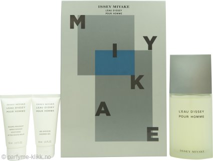 Issey Miyake L'Eau d'Issey Pour Homme Gift Set 125ml EDT + 50ml Shower Gel + 50ml Aftershave Balm