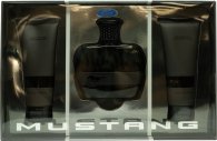 Mustang Black Gift Set 100ml EDT + 100ml Aftershave Balm + 100ml Body Wash