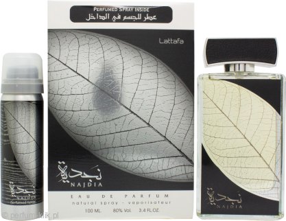 lattafa najdia woda perfumowana 100 ml   zestaw 