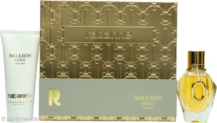 Paco Rabanne Million Gold for Her Gift Set 50ml EDP + 100ml Body Lotion