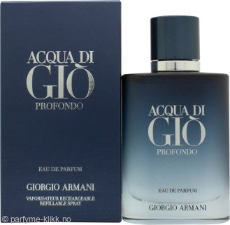 Giorgio Armani Acqua di Giò Profondo Pour Homme Eau De Parfum 50ml Refillable Spray