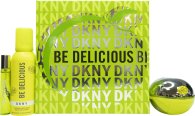 DKNY Be Delicious Gift Set 100ml EDP + 150ml Shower Mousse + 15ml EDP