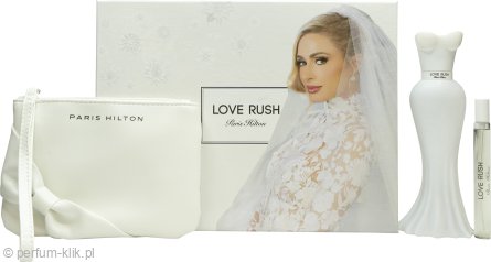 paris hilton love rush woda perfumowana 100 ml   zestaw 